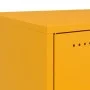 Yellow mustard steel bedside table 36x39x78 cm by , Nightstands - Ref: Foro24-846572, Price: 53,99 €, Discount: %