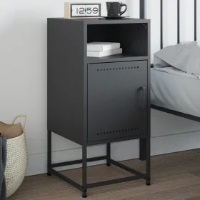 Bedside table in anthracite gray steel, 36x39x78 cm. by , Nightstands - Ref: Foro24-846570, Price: 64,64 €, Discount: %