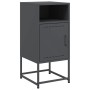 Bedside table in anthracite gray steel, 36x39x78 cm. by , Nightstands - Ref: Foro24-846570, Price: 65,50 €, Discount: %