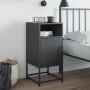 Bedside table in anthracite gray steel, 36x39x78 cm. by , Nightstands - Ref: Foro24-846570, Price: 65,50 €, Discount: %