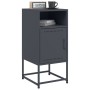 Bedside table in anthracite gray steel, 36x39x78 cm. by , Nightstands - Ref: Foro24-846570, Price: 65,50 €, Discount: %