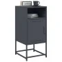 Nachttisch aus anthrazitgrauem Stahl, 36x39x78 cm. von , Nachttische - Ref: Foro24-846570, Preis: 64,64 €, Rabatt: %
