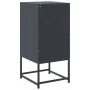 Nachttisch aus anthrazitgrauem Stahl, 36x39x78 cm. von , Nachttische - Ref: Foro24-846570, Preis: 64,64 €, Rabatt: %