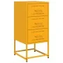 Bedside tables 2 units mustard yellow steel 36x39x78 cm by , Nightstands - Ref: Foro24-846585, Price: 119,04 €, Discount: %