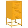 Nachttische, 2 Stück, aus Stahl in Senfgelb, Maße 36x39x78 cm. von , Nachttische - Ref: Foro24-846585, Preis: 120,20 €, Rabat...
