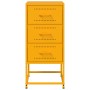 Bedside tables 2 units mustard yellow steel 36x39x78 cm by , Nightstands - Ref: Foro24-846585, Price: 120,20 €, Discount: %
