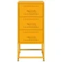 Bedside tables 2 units mustard yellow steel 36x39x78 cm by , Nightstands - Ref: Foro24-846585, Price: 119,04 €, Discount: %