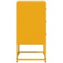 Bedside tables 2 units mustard yellow steel 36x39x78 cm by , Nightstands - Ref: Foro24-846585, Price: 120,20 €, Discount: %