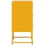Bedside tables 2 units mustard yellow steel 36x39x78 cm by , Nightstands - Ref: Foro24-846585, Price: 119,04 €, Discount: %
