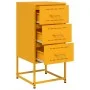 Mesitas de noche 2 uds acero amarillo mostaza 36x39x78 cm de , Mesitas de noche - Ref: Foro24-846585, Precio: 119,04 €, Descu...
