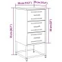 Bedside tables 2 units mustard yellow steel 36x39x78 cm by , Nightstands - Ref: Foro24-846585, Price: 119,04 €, Discount: %