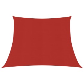 Red HDPE sail shade 160 g/m² 4/5x3 m by vidaXL, Umbrellas - Ref: Foro24-311655, Price: 44,77 €, Discount: %