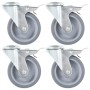 Swivel wheels with pin hole 24 units 100 mm by , Material handling - Ref: Foro24-277869, Price: 125,42 €, Discount: %