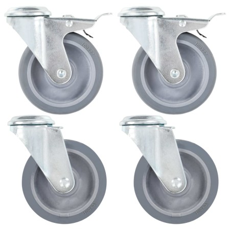 Drehbare Räder mit Loch für Bolzen 32 Stück 100 mm von , Materialhandhabung - Ref: Foro24-277895, Preis: 171,02 €, Rabatt: %
