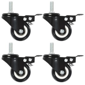 Swivel wheels with brakes 16 units 50 mm by , Material handling - Ref: Foro24-277933, Price: 65,63 €, Discount: %