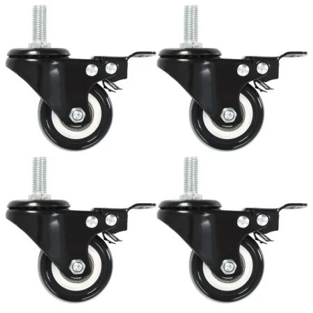 Swivel wheels with brakes 8 units 50 mm by , Material handling - Ref: Foro24-277931, Price: 32,74 €, Discount: %