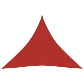 Toldo de vela rojo HDPE 160 g/m² 4,5x4,5x4,5 m