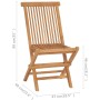 Gartenstühle 2 Stück Teakholz mit leuchtend grünen Kissen von , Gartenstühle - Ref: Foro24-3062486, Preis: 142,62 €, Rabatt: %