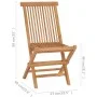 Garden chairs 2 units teak wood with red wine cushions by , Garden chairs - Ref: Foro24-3062484, Price: 144,63 €, Discount: %