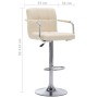 Barhocker für die Küchentheke, 2 Stück, Stoff in Cremefarbe. von , Küchenhocker - Ref: Foro24-283421, Preis: 129,26 €, Rabatt: %