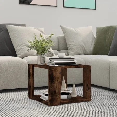 Smoked oak plywood coffee table 40x40x30 cm by , Coffee table - Ref: Foro24-815168, Price: 30,29 €, Discount: %