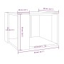 Mesa de centro madera contrachapada roble ahumado 40x40x30 cm de , Mesas de centro - Ref: Foro24-815168, Precio: 30,26 €, Des...