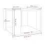Mesa de centro madera contrachapada roble ahumado 40x40x30 cm de , Mesas de centro - Ref: Foro24-815168, Precio: 30,29 €, Des...