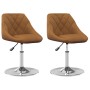 Drehbare Esszimmerstühle, 2 Stück, braunes Samtgewebe. von , Essstühle - Ref: Foro24-335281, Preis: 119,41 €, Rabatt: %