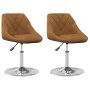 Swivel dining chairs, 2 units, brown velvet by , dining chairs - Ref: Foro24-335281, Price: 117,26 €, Discount: %