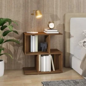 Bedside table made of brown oak plywood, measuring 50x30x51.5cm. by , Nightstands - Ref: Foro24-815832, Price: 35,01 €, Disco...