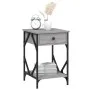 Nachttische 2 Stück aus grauem Sperrholz 40x42x60 cm von , Nachttische - Ref: Foro24-826342, Preis: 84,55 €, Rabatt: %