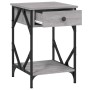 Nachttische 2 Stück aus grauem Sperrholz 40x42x60 cm von , Nachttische - Ref: Foro24-826342, Preis: 85,73 €, Rabatt: %