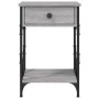 Nachttische 2 Stück aus grauem Sperrholz 40x42x60 cm von , Nachttische - Ref: Foro24-826342, Preis: 85,73 €, Rabatt: %