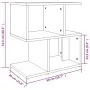 Nachttisch aus grauem Sonoma-Sperrholz 50x30x51,5 cm von , Nachttische - Ref: Foro24-815830, Preis: 41,87 €, Rabatt: %