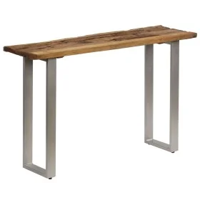 Console table made of recycled wood and steel, 120x35x76 cm. by , Side tables - Ref: Foro24-246290, Price: 150,19 €, Discount: %