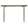 Console table made of recycled wood and steel, 120x35x76 cm. by , Side tables - Ref: Foro24-246290, Price: 150,19 €, Discount: %