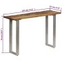 Mesa consola madera reciclada y acero 120x35x76 cm de , Mesas auxiliares - Ref: Foro24-246290, Precio: 151,37 €, Descuento: %