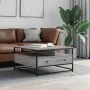 Engineered wood Sonoma gray coffee table 80x80x45 cm by , Coffee table - Ref: Foro24-835292, Price: 87,65 €, Discount: %