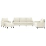 Set of sofas with 4 cream velvet cushions. by , Sofas - Ref: Foro24-3201494, Price: 760,79 €, Discount: %