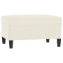 Set of sofas with 4 cream velvet cushions. by , Sofas - Ref: Foro24-3201494, Price: 760,79 €, Discount: %