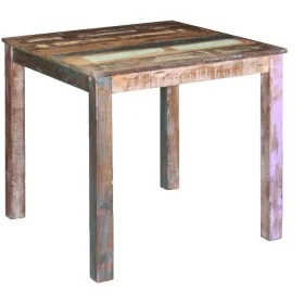Solid recycled wood dining table 80x82x76 cm by , Kitchen and dining tables - Ref: Foro24-243452, Price: 235,50 €, Discount: %