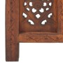 Biombo 4 paneles tallado a mano madera mango marrón 160x165 cm de , Divisores de ambientes - Ref: Foro24-285325, Precio: 256,...