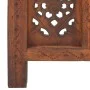 Hand-carved 4-panel room divider made of brown mango wood, measuring 160x165 cm. by , Room dividers - Ref: Foro24-285325, Pri...