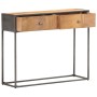 Solid recycled wood console table 90x30x75 cm by , Side tables - Ref: Foro24-286531, Price: 143,81 €, Discount: %