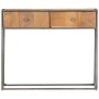 Solid recycled wood console table 90x30x75 cm by , Side tables - Ref: Foro24-286531, Price: 143,81 €, Discount: %