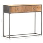 Solid recycled wood console table 90x30x75 cm by , Side tables - Ref: Foro24-286531, Price: 143,81 €, Discount: %