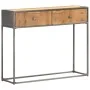 Solid recycled wood console table 90x30x75 cm by , Side tables - Ref: Foro24-286531, Price: 142,02 €, Discount: %
