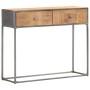 Solid recycled wood console table 90x30x75 cm by , Side tables - Ref: Foro24-286531, Price: 143,81 €, Discount: %