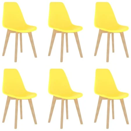 Esstischstühle, 6 Stück, gelbes Plastik von , Essstühle - Ref: Foro24-289118, Preis: 194,86 €, Rabatt: %