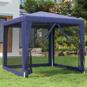 Carpa para fiestas con 4 paredes de malla HDPE azul 2,5x2,5 m de , Carpas y cenadores - Ref: Foro24-319222, Precio: 77,17 €, ...